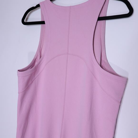 LULULEMON NWT Ribbed Softstreme Slim Fit Tank Dress Pink Peony Casual Women's 14 - Picture 6 of 10